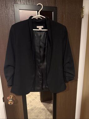H&M Black Open-Front Women's Blazer Jacket